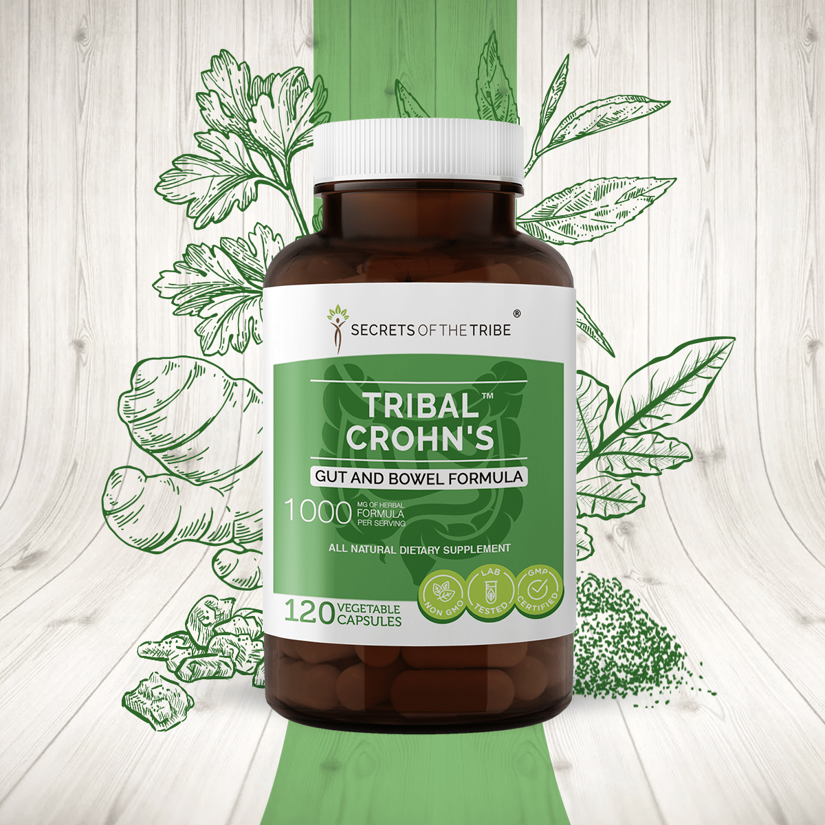 Tribal Crohn's Capsules - Gut and Bowel Formula