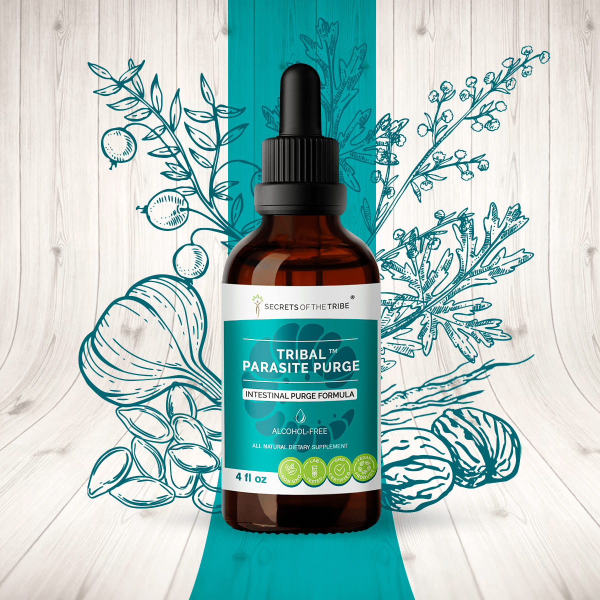 Secrets of the Tribe Tribal Parasite Purge - Intestinal Purge Formula