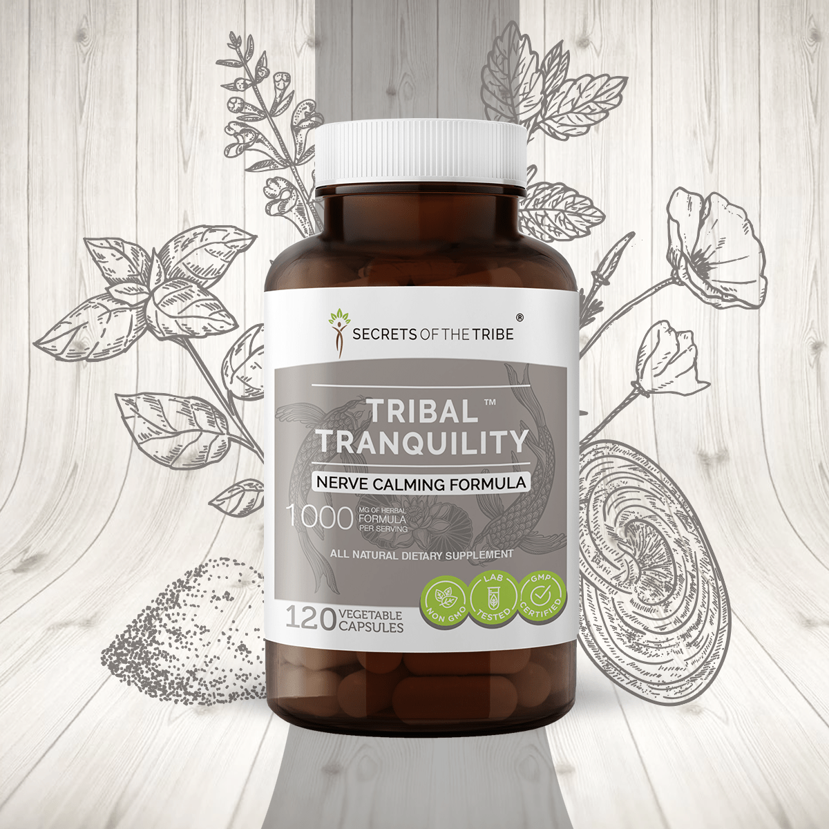 Secrets of the Tribe Tribal Tranquility Capsules - Nerve Calming Formula