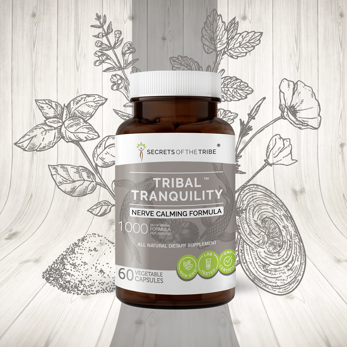 Secrets of the Tribe Tribal Tranquility Capsules - Nerve Calming Formula