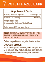 Witch Hazel Bark Capsules
