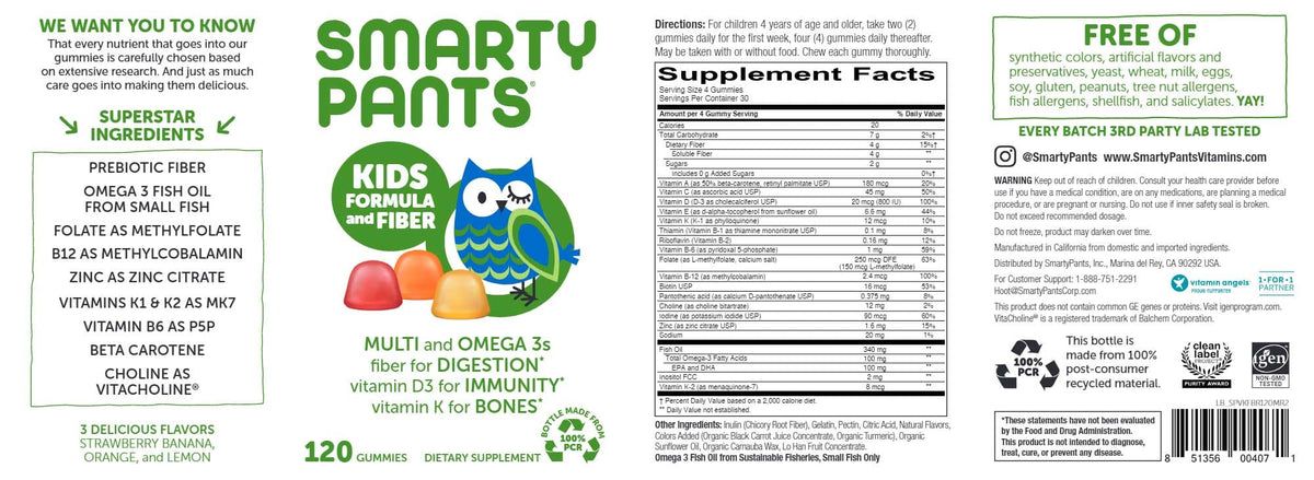 Multivitamin - Kids Fiber Complete Gummy - 120 ct