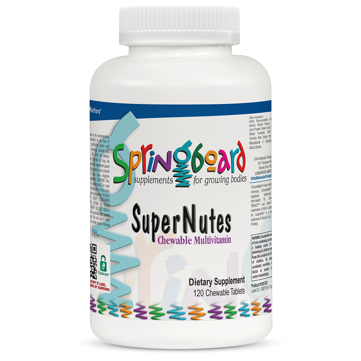 SuperNutes 120 Chewable Tablets Lemon