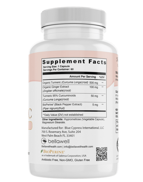 Turmeric & Ginger Formula - by Bellawell