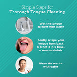 U Shaped Stainless Steel Tongue Scraper – 2 Pack