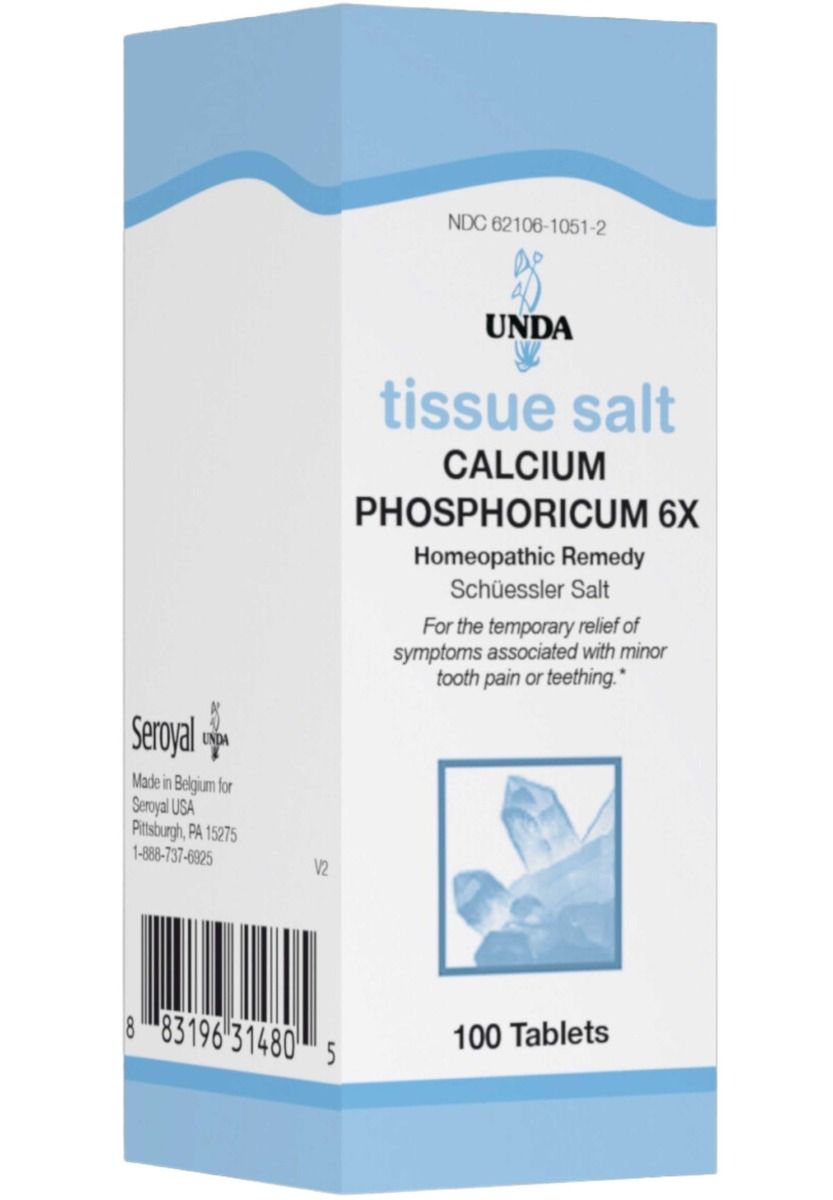 Calcium Phosphoricum 6x Homeopathic Remedy (Schuessler Salt) 100Tablets