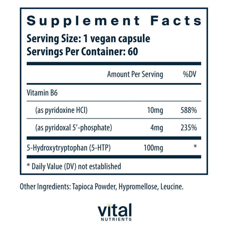 5HTP 100 MG 60 Veggie Caps