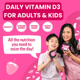 Vitamin D3 + K2 Gummies, Raspberry (60 ct)