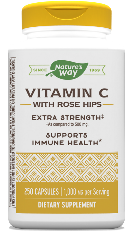 Vitamin C 1000-Rose Hips 100 Capsules